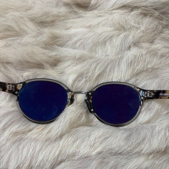 Bruno Chaussignand Compass Tortoise Round Sunglasses Handmade France 49-24 main image 8